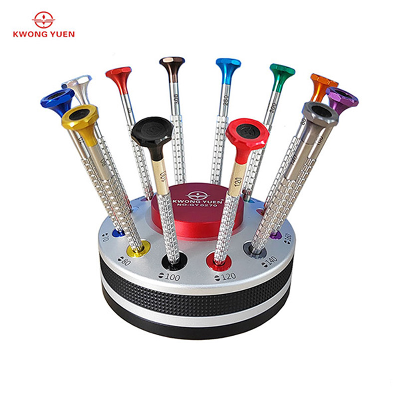 Crystal Press Tool - KWONG 12-częściowy Zestaw Precyzyjnych Śrubokrętów z