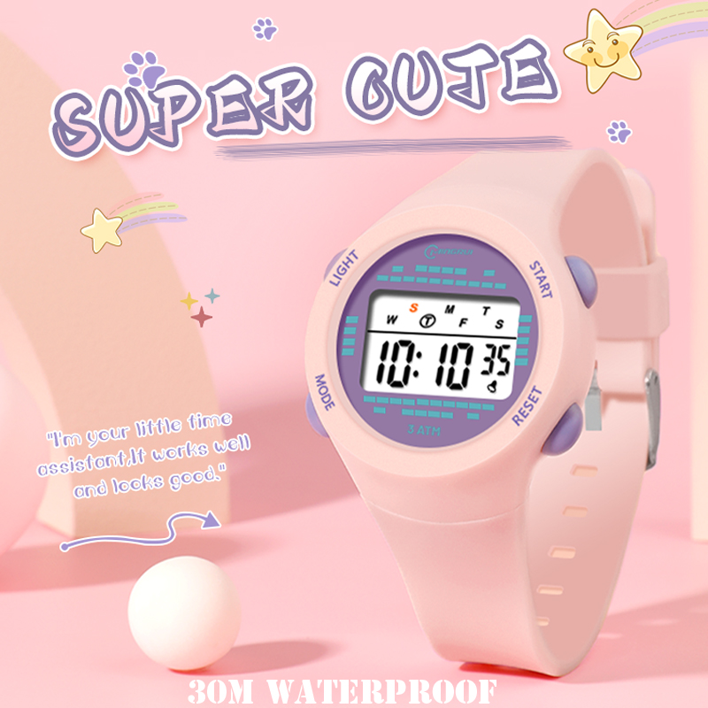 Smartwatch Watches For Girls Kids - Elektroniczny zegarek dla dzieci Dziewczyna Różowy