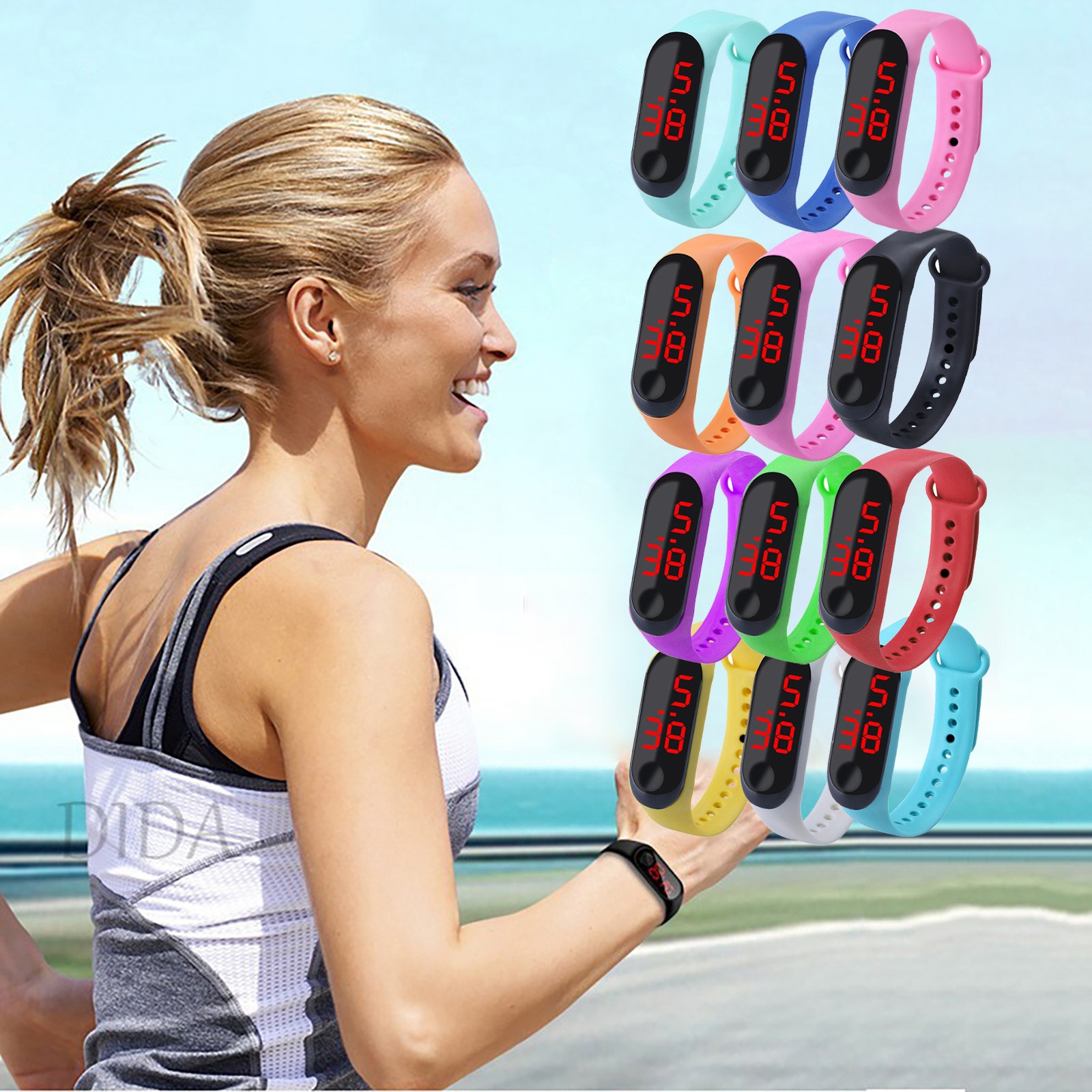 Smartwatch Digital Watches For Kids - Sportowa bransoletka zewnętrzna Zegarek elektroniczny Zegarek
