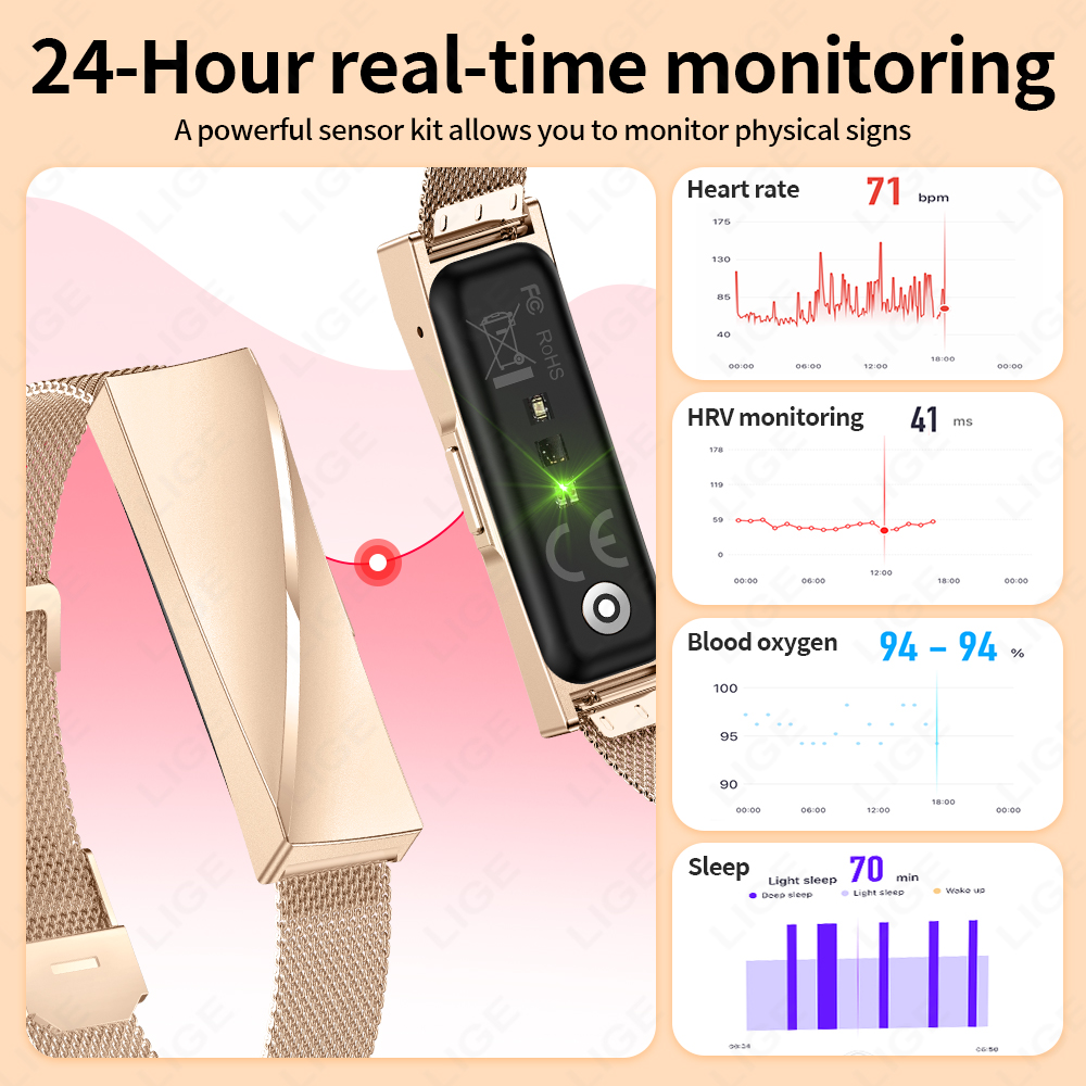 LIGE Przypomnienie o połączeni – Couple Watches Smartwatch recenzja i cena