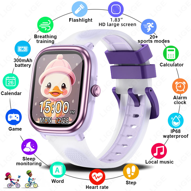 LIGE 2026 Nowy Smartwatch Eduk – Smartwatch Watches For Girls Kids recenzja i cena