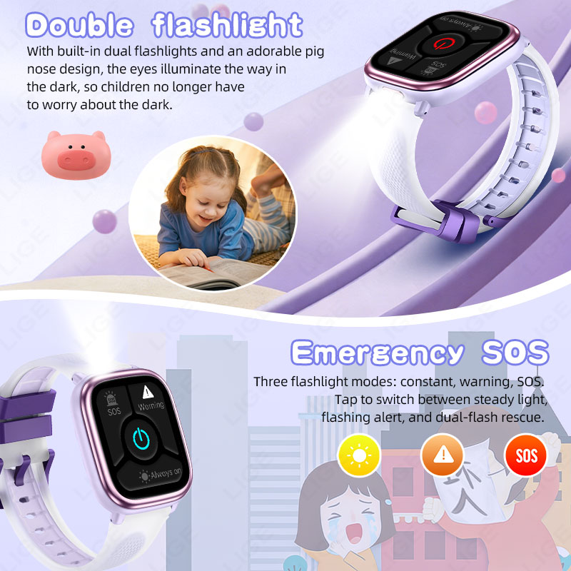 LIGE 2026 Nowy Smartwatch Eduk – Smartwatch Watches For Girls Kids recenzja i cena