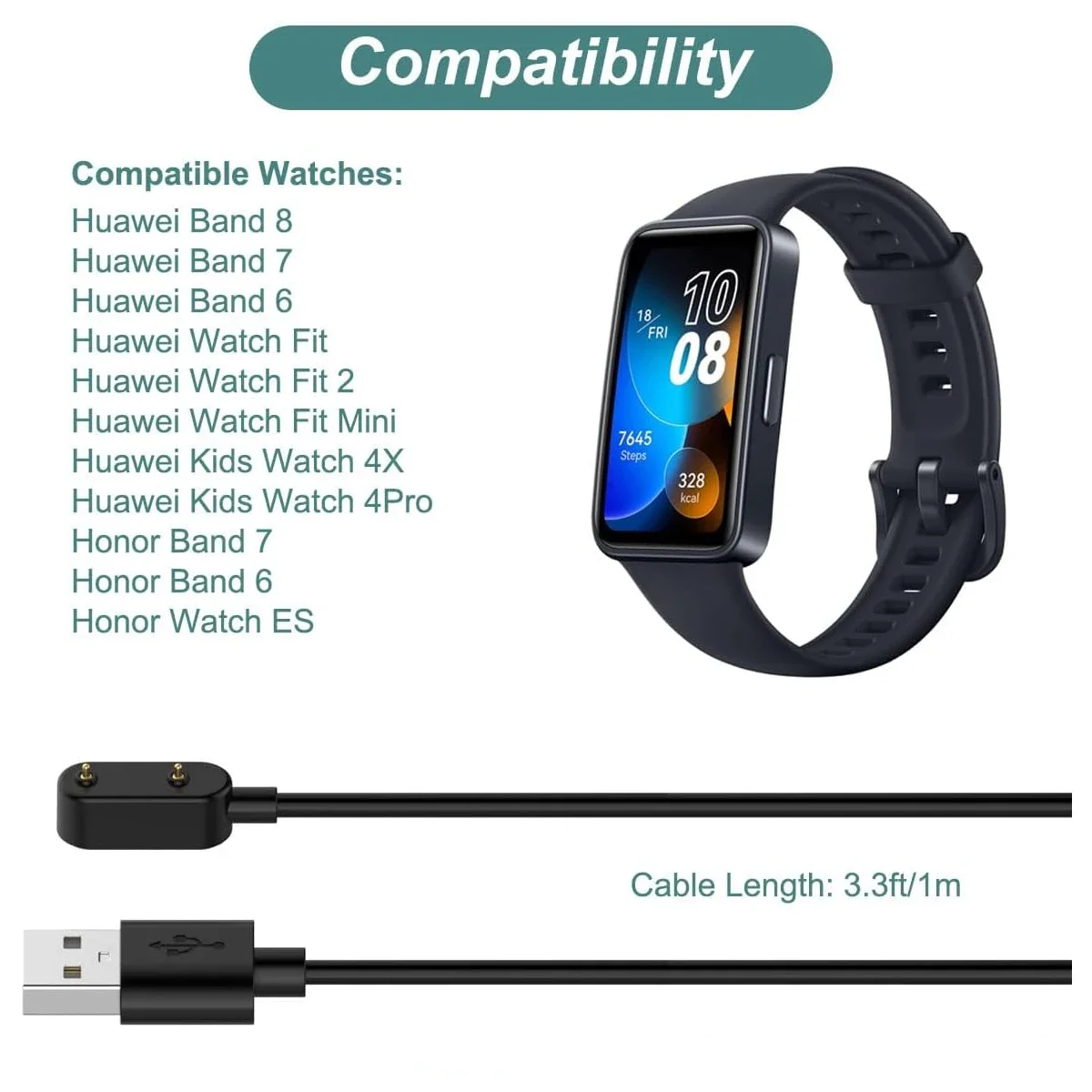 Zamiennik ładowarki USB do sma – Huawei Smartwatch Watch Fit recenzja i cena