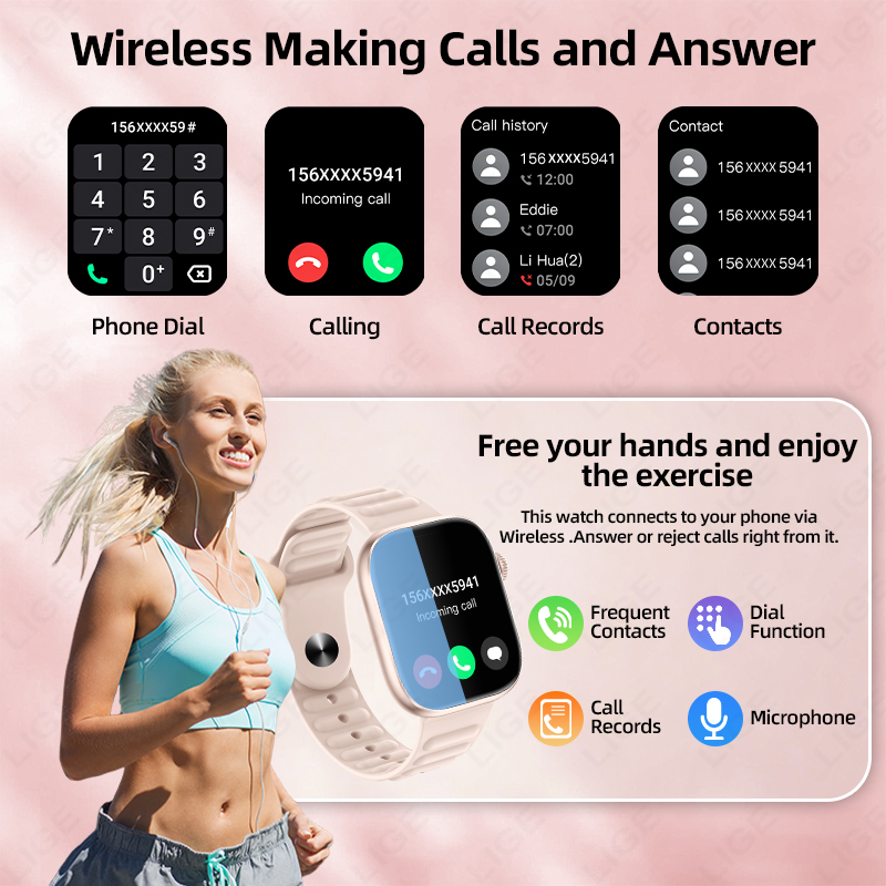 LIGE 2026 NOWY Smartwatch Moni – Couple Watches Smartwatch recenzja i cena