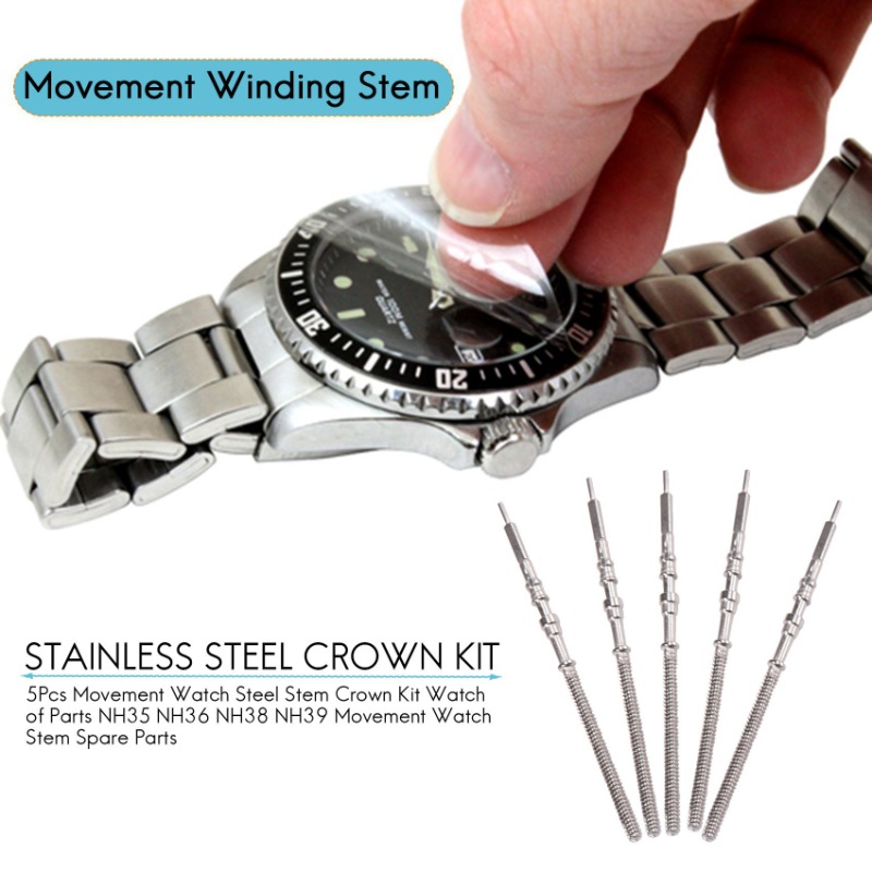5 sztuk zegarek z mechanizmem  – Watch Crown Stem recenzja i cena