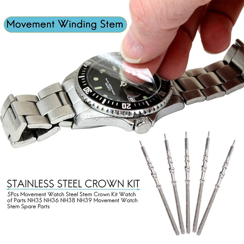 5 sztuk Zestaw korony zegarka  – Watch Crown Stem recenzja i cena