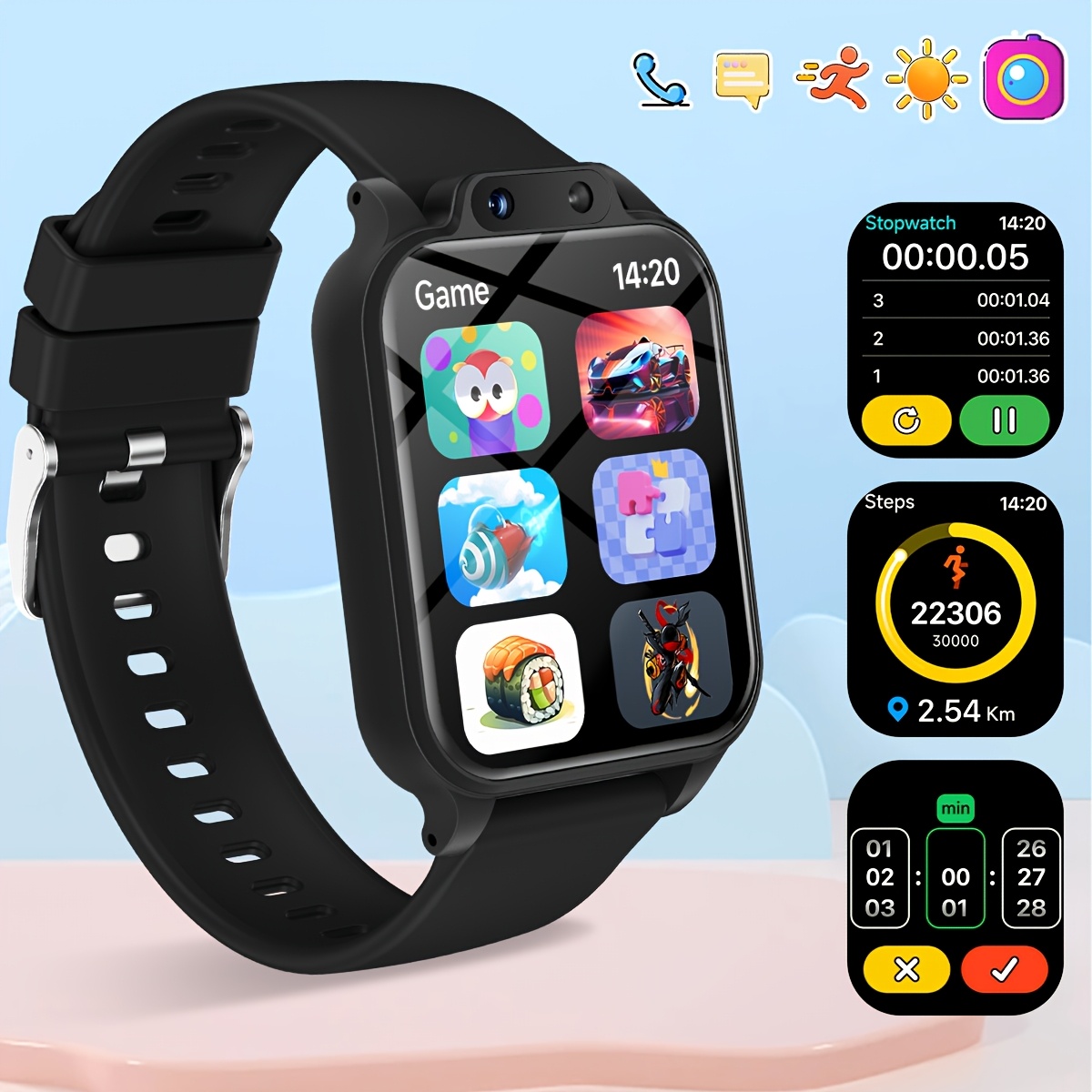 Inteligentny zegarek dla dziec – Smartwatch Digital Watches For Kids recenzja i cena