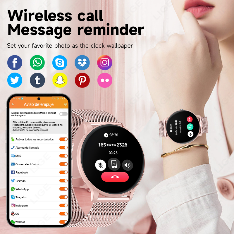LIGE 2026 Sportowe zegarki fit – Smartwatch Latest Watches For Women recenzja i cena