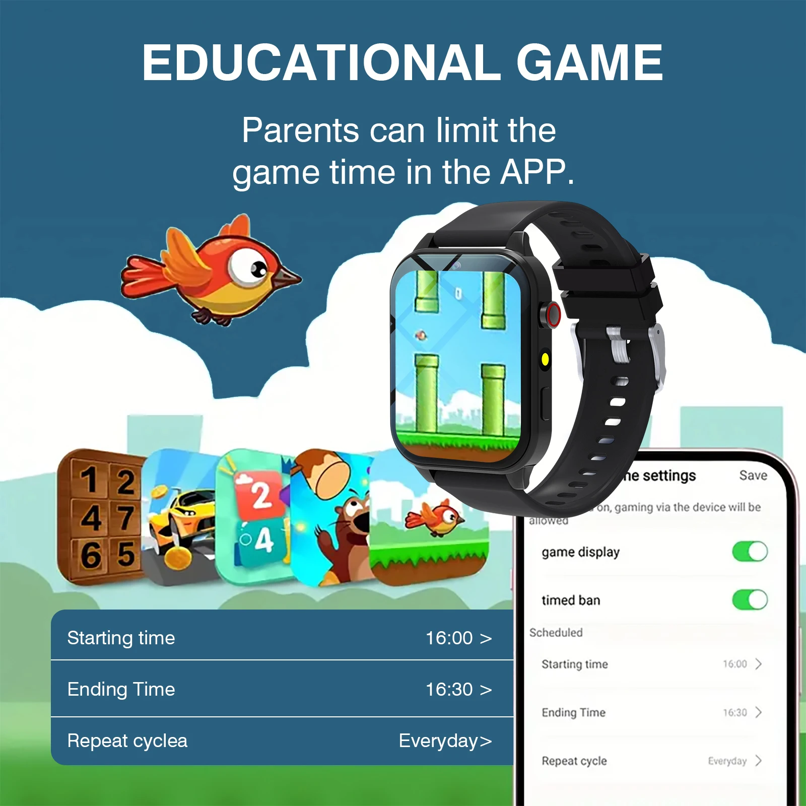 Smartwatch dla dzieci 18 gier  – Smartwatch Digital Watches For Kids recenzja i cena